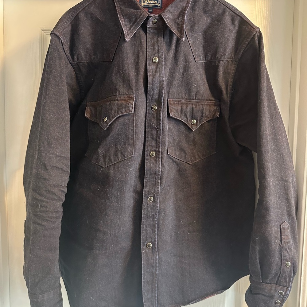 Studio D’Artisan Denim Western Shirt - Bengals Dyed